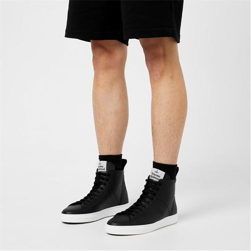 VIVIENNE WESTWOOD - Leather High Top Trainers
