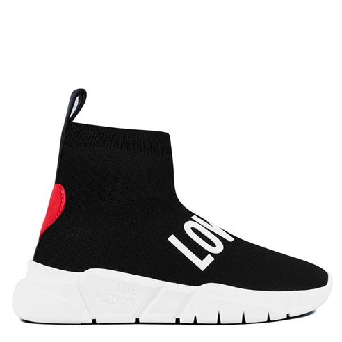 LOVE MOSCHINO - Logo Strap Hi Sock Trainers