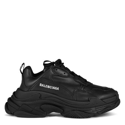 BALENCIAGA - Triple S Leather Trainers