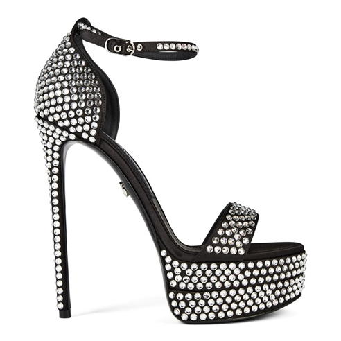 DOLCE AND GABBANA - Rhinestones Platform Stilettos