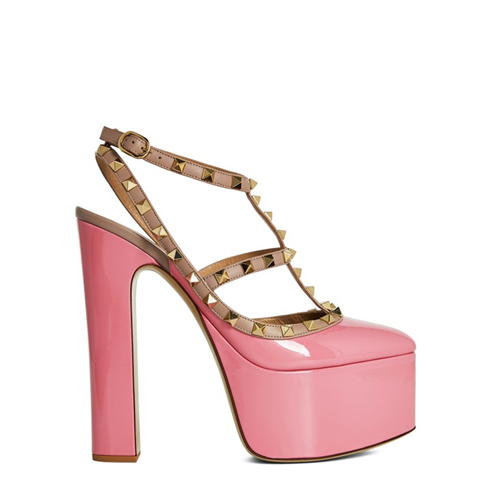 VALENTINO GARAVANI - Rockstud Platform Patent Heels