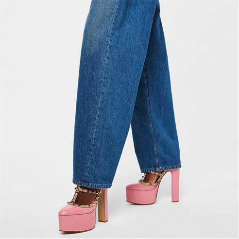 VALENTINO GARAVANI - Rockstud Platform Patent Heels