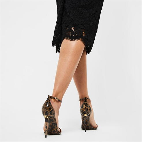 DOLCE AND GABBANA - Polished Kiera Sandals