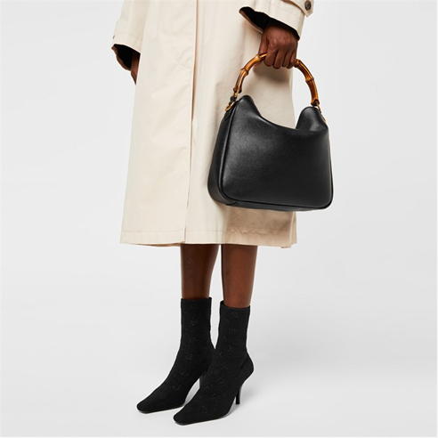 GUCCI - Gg Knit Ankle Boot
