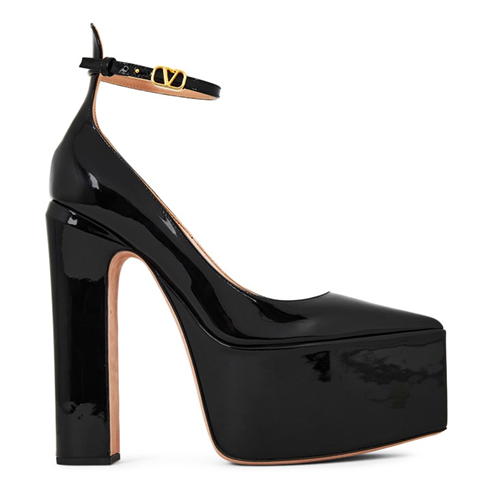 VALENTINO GARAVANI - Tan-Go Patent Platform Pumps