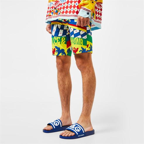 DOLCE AND GABBANA - Monogram Slides