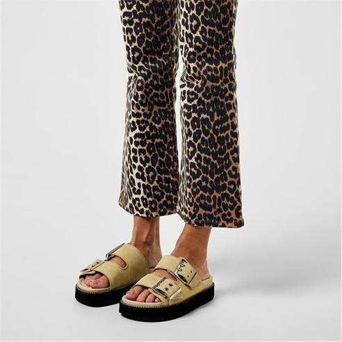 GANNI - Buckle Flatform Sandals