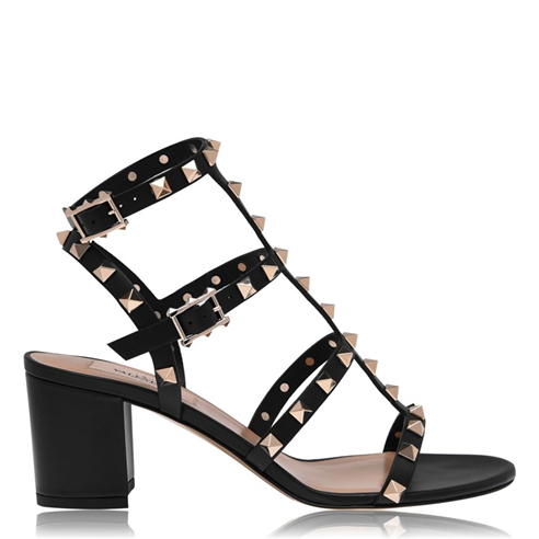 VALENTINO GARAVANI - Rockstud Block Heeled Sandals