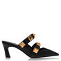Black 0NO - VALENTINO GARAVANI - Roman Stud Heeled Mules
