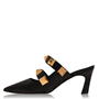 Black 0NO - VALENTINO GARAVANI - Roman Stud Heeled Mules