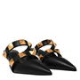 Black 0NO - VALENTINO GARAVANI - Roman Stud Heeled Mules