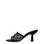 Black 1000 - GUCCI - Gg Mid-Heel Slide Sandals