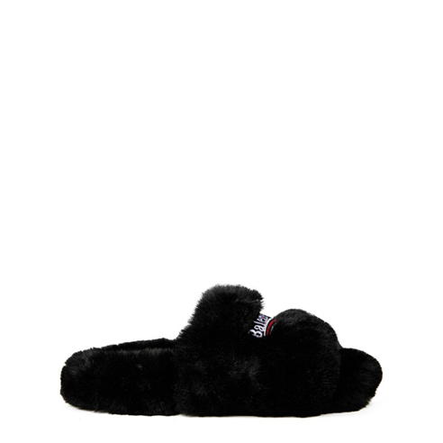 BALENCIAGA - Furry Sliders