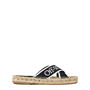 Black 1001 - OFF WHITE - Bookish Criss Cross Espadrille