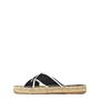 Black 1001 - OFF WHITE - Bookish Criss Cross Espadrille
