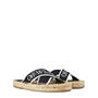 Black 1001 - OFF WHITE - Bookish Criss Cross Espadrille
