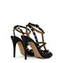 Black 0NO - VALENTINO GARAVANI - Rockstud Ankle Strap Heels