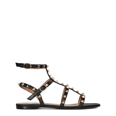 VALENTINO GARAVANI - Rockstud Patent Sandals