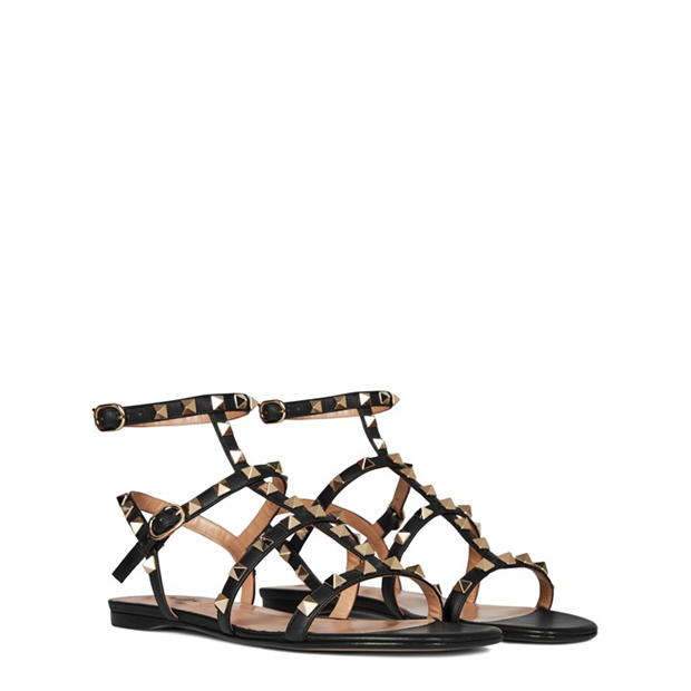valentino garavani rockstud patent leather sandals