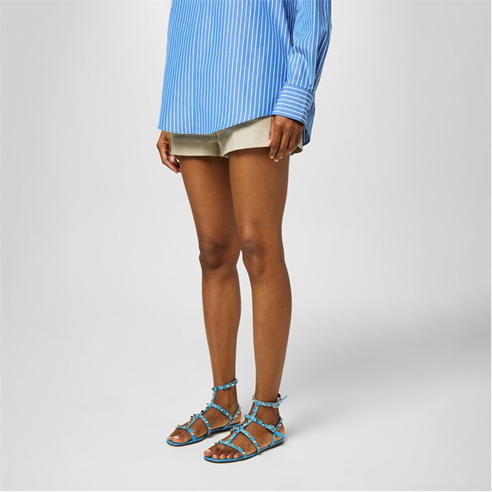 VALENTINO GARAVANI - Rockstud Patent Sandals