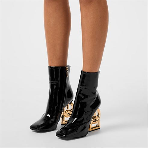 DOLCE AND GABBANA - Patent Logo Boot
