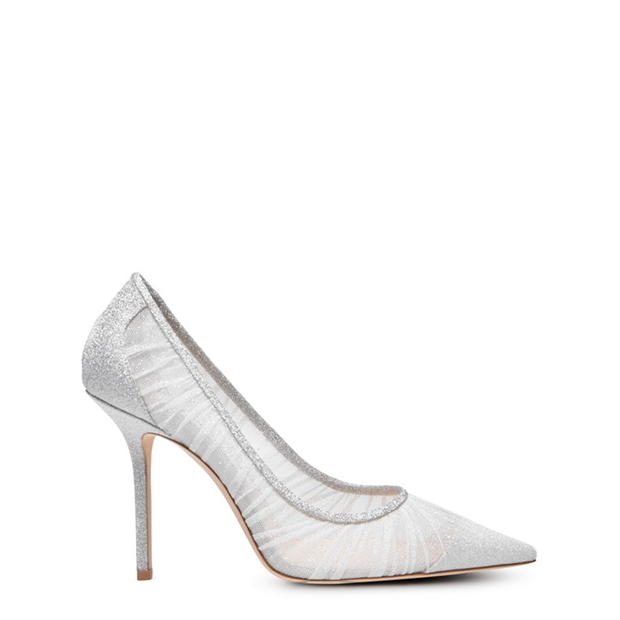 silver jimmy choos