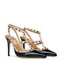 Black/Powder - VALENTINO GARAVANI - Décolleté Rockstud 100mm
