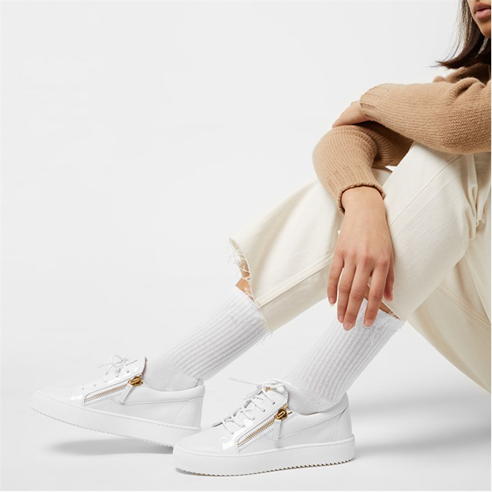 GIUSEPPE ZANOTTI - May Leather Low Top Trainers
