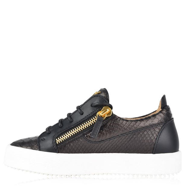 giuseppe zanotti python embossed trainers