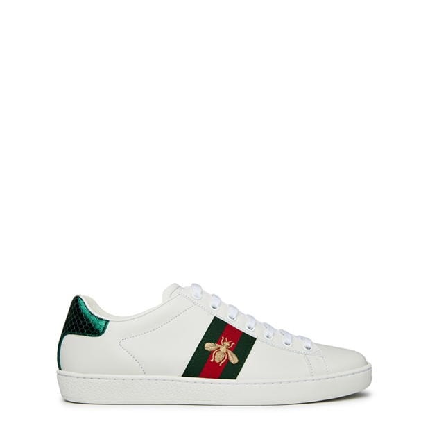 Gucci | New Ace Bee Embroidered Trainers | Women&#39;s Footwear | Cruise Fashion