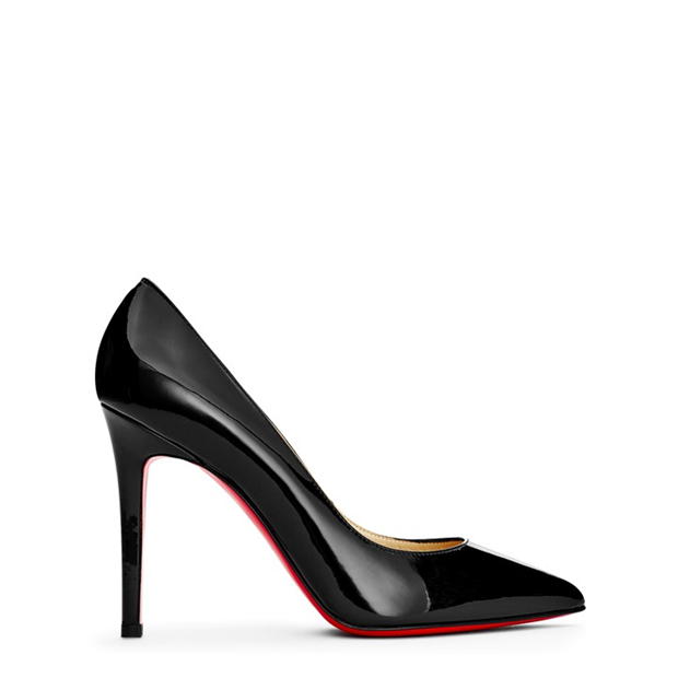 louboutin black pointed heels