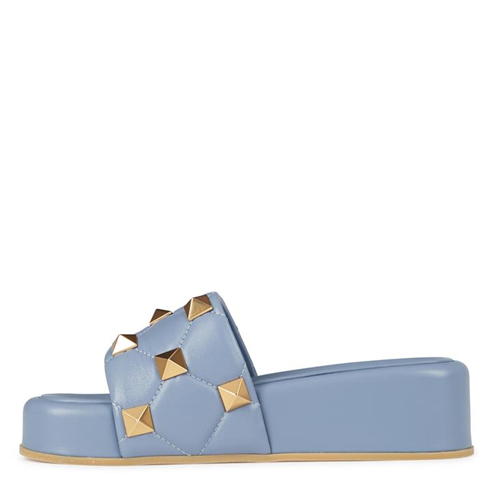 VALENTINO GARAVANI - Roman Stud Flatform Slide Sandals
