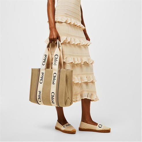 CHLOE - Woody Flat Espadrilles