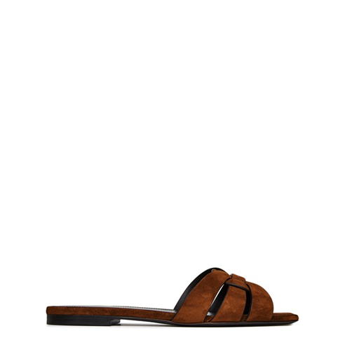 SAINT LAURENT - Tribute Flat Sandals
