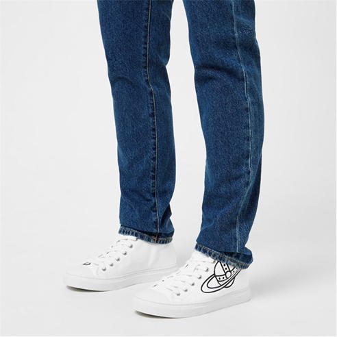VIVIENNE WESTWOOD - Orb Canvas High Top Trainers