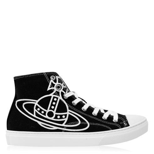 VIVIENNE WESTWOOD - Orb Canvas High Top Trainers