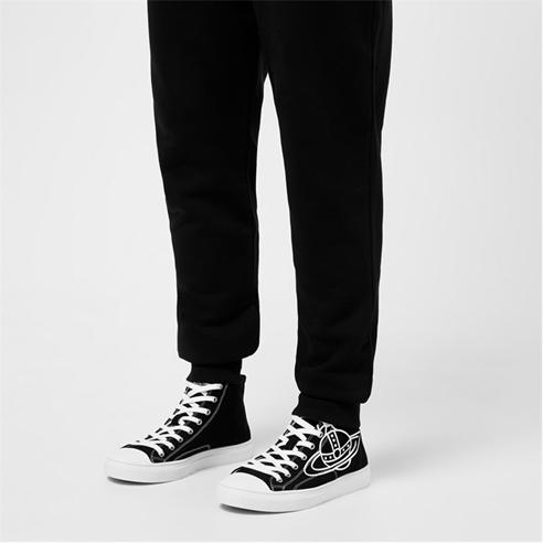 VIVIENNE WESTWOOD - Orb Canvas High Top Trainers