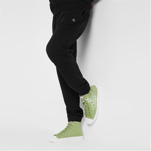 VIVIENNE WESTWOOD - Orb Canvas High Top Trainers