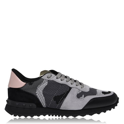 VALENTINO GARAVANI - Rockstud Mesh Camo Runners