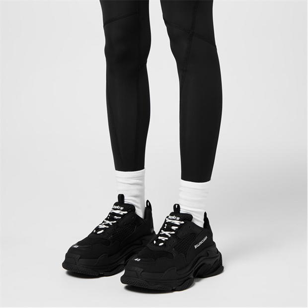 balenciaga triple s trainers black