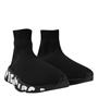 Blk/Blk/Wht1006 - BALENCIAGA - Speed Graffiti Sneakers