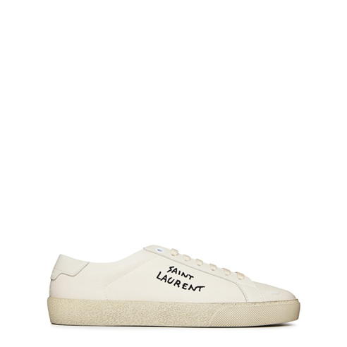 SAINT LAURENT - Court Classic Leather Trainers