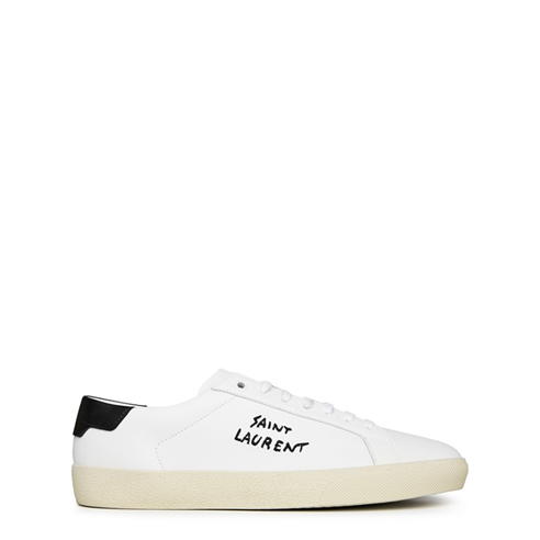 SAINT LAURENT - Court Classic Leather Trainers