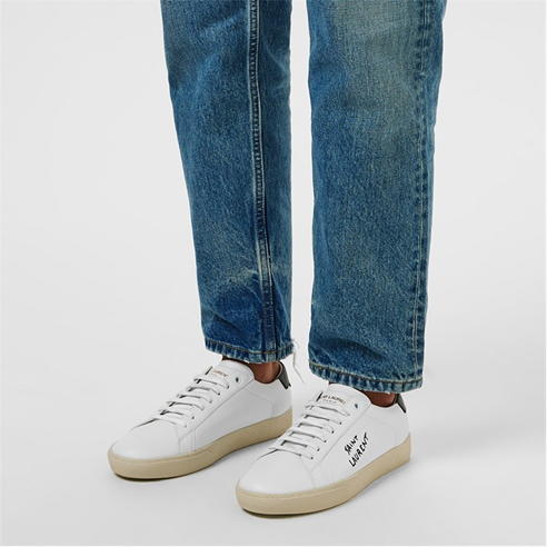 SAINT LAURENT - Court Classic Leather Trainers