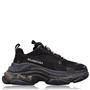 Black - BALENCIAGA - Triple S Clear Sole Trainers