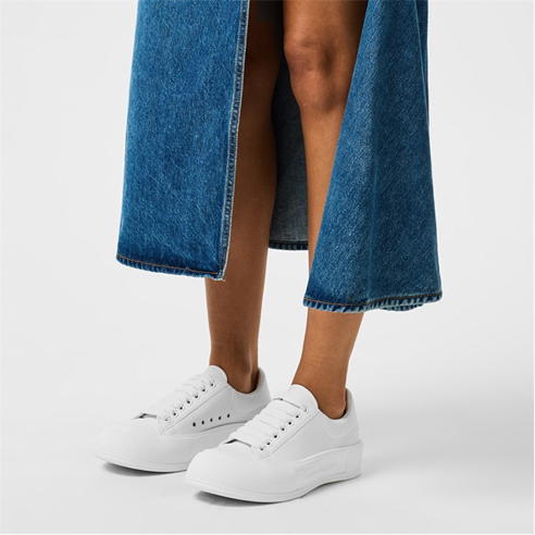 ALEXANDER MCQUEEN - Leather Plimsole Sneakers