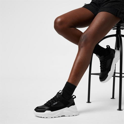VERSACE JEANS COUTURE - Suede Logo Trainers