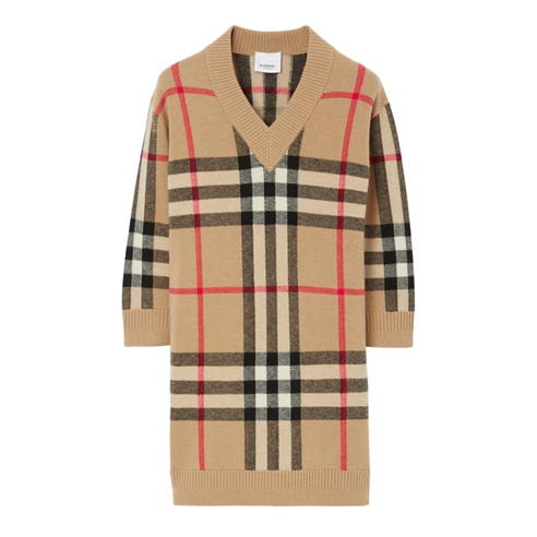 BURBERRY - Burb Bianca Chk Drss Jn34