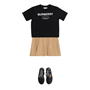 Black A1189 - BURBERRY - Babies Cedar Logo T Shirt