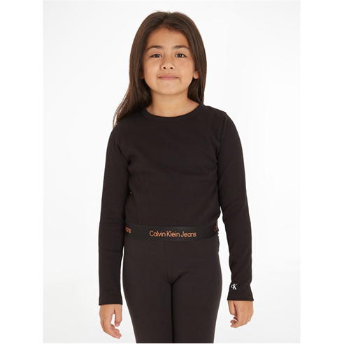 Calvin Klein Jeans - RIB TAPE LS TOP